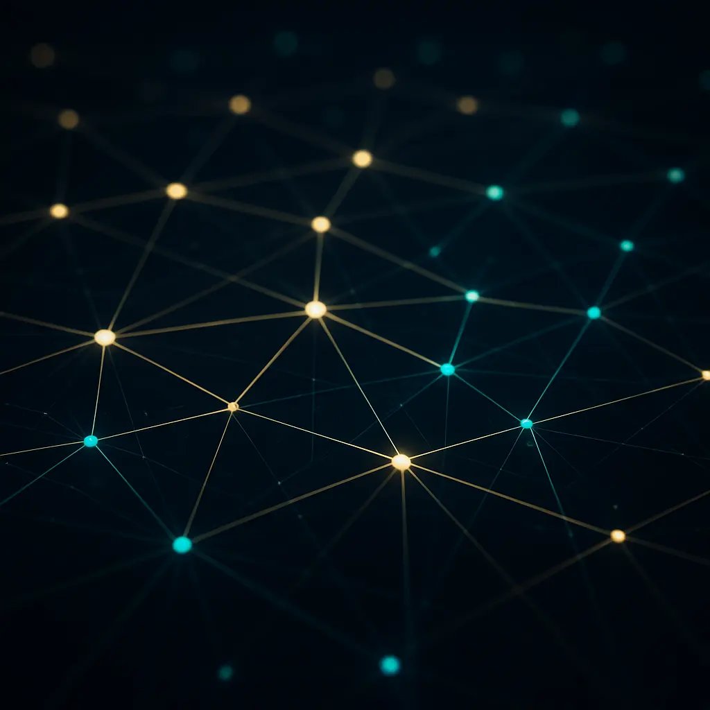 Abstract visualization of the AIMS ECN order-routing network